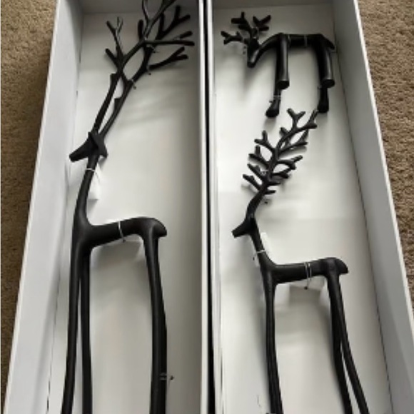Bronze Reindeer- Set of 3 BRAND NEW - Picture 1 of 5